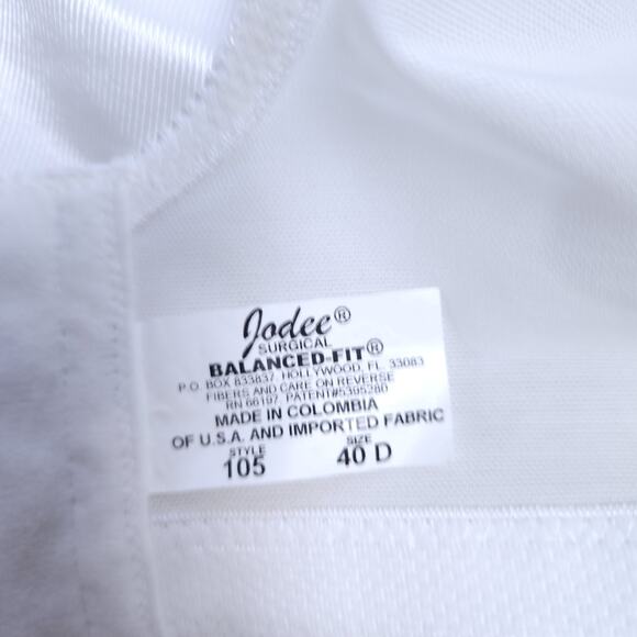 Jodex Surgical Balance Fit Bra 40D WIRELESS White, Post-Mastectomy Bra Excellent - Picture 6 of 6